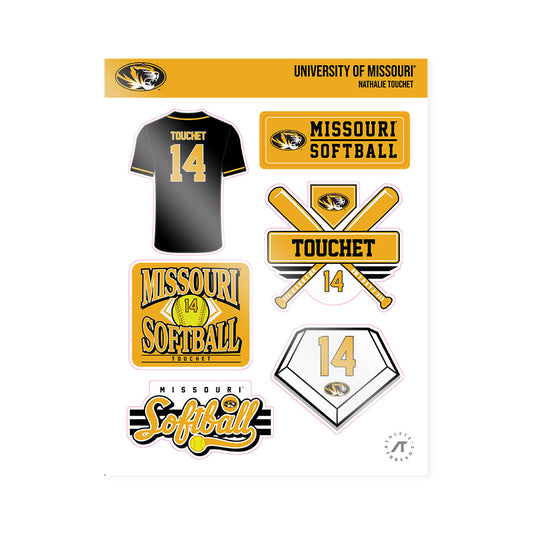 Missouri - NCAA Softball : Nathalie Touchet - Sticker Sheet-0