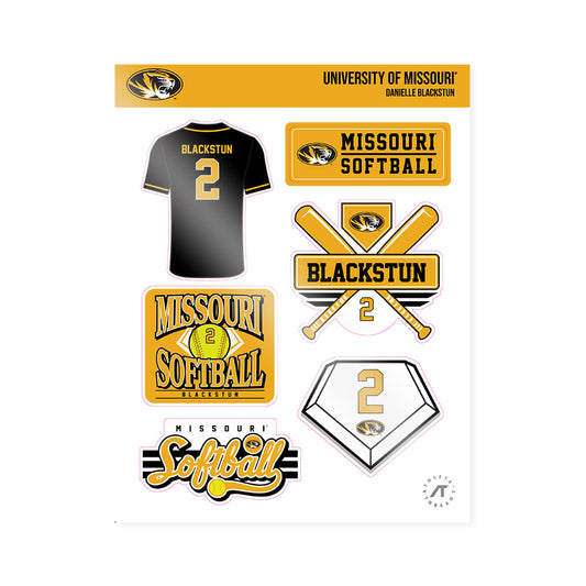 Missouri - NCAA Softball : Danielle Blackstun - Sticker Sheet-0