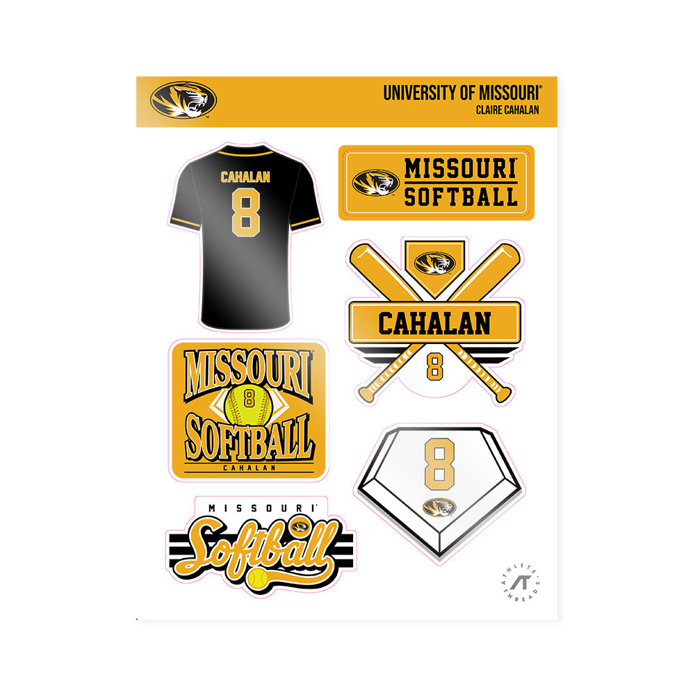Missouri - NCAA Softball : Claire Cahalan - Sticker Sheet-0