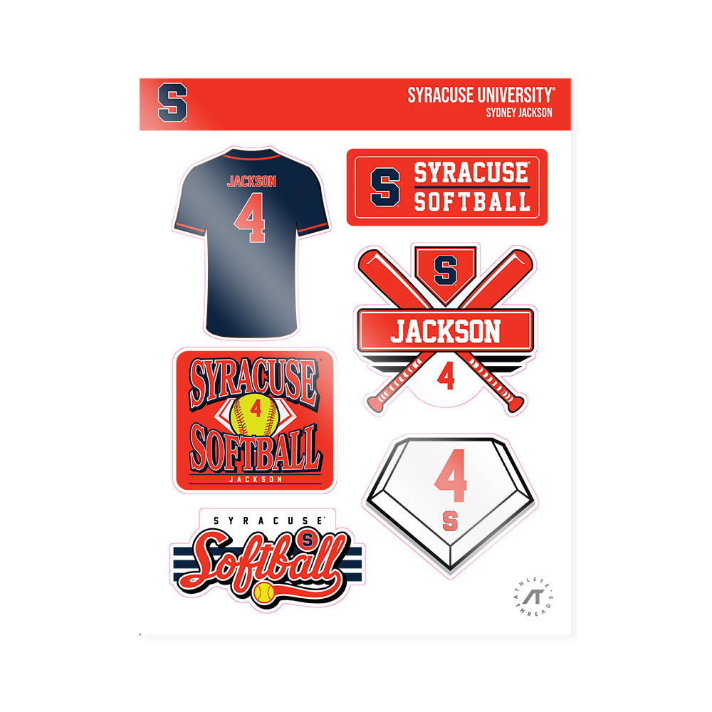 Syracuse - NCAA Softball : Sydney Jackson - Sticker Sheet-0