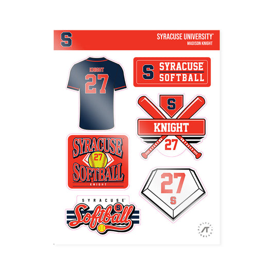 Syracuse - NCAA Softball : Madison Knight - Sticker Sheet-0