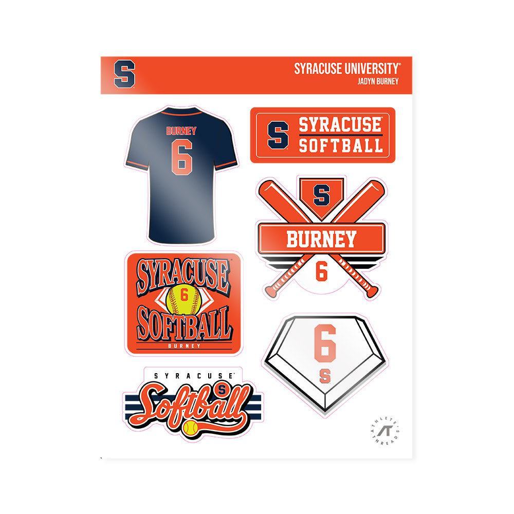 Syracuse - NCAA Softball : Jadyn Burney - Sticker Sheet-0