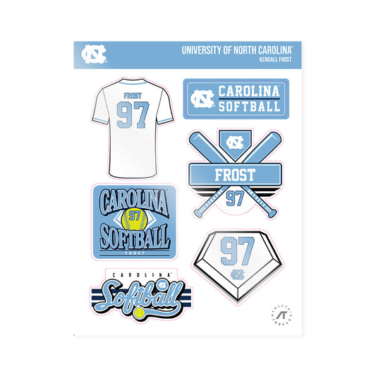 UNC - NCAA Softball : Kendall Frost - Sticker Sheet-0