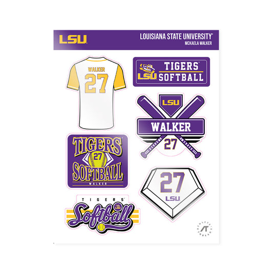 LSU - NCAA Softball : McKaela Walker - Sticker Sheet-0