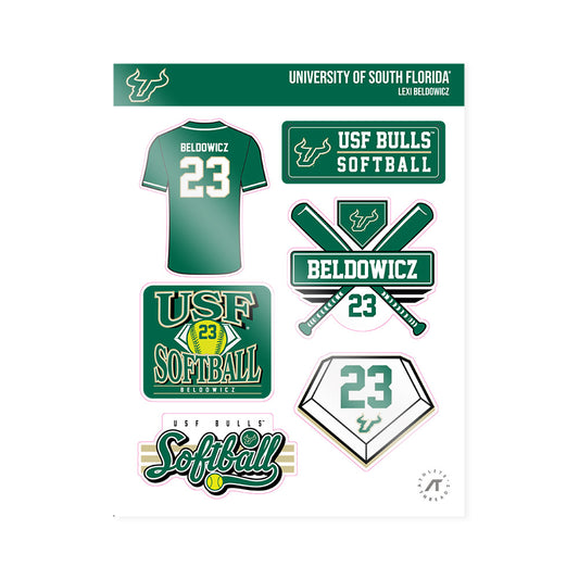 USF - NCAA Softball : Lexi Beldowicz - Sticker Sheet-0