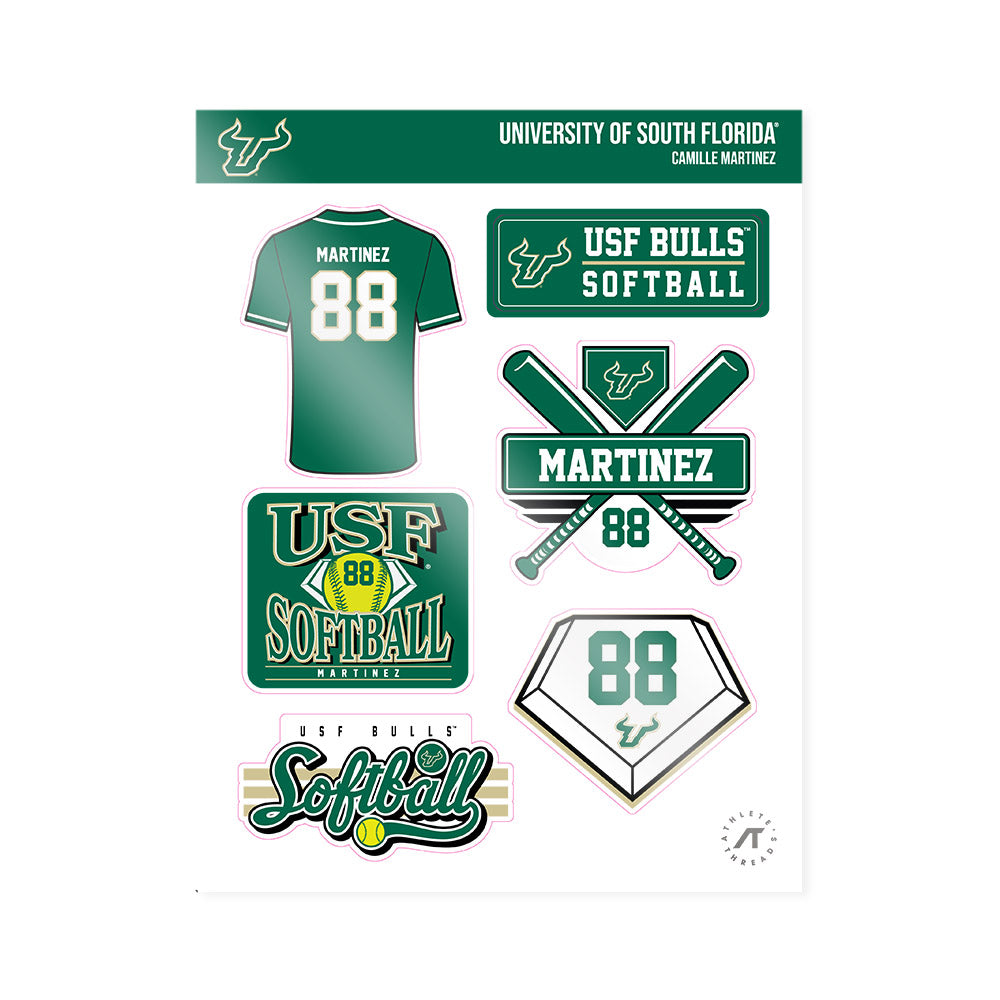 USF - NCAA Softball : Camille Martinez - Sticker Sheet-0