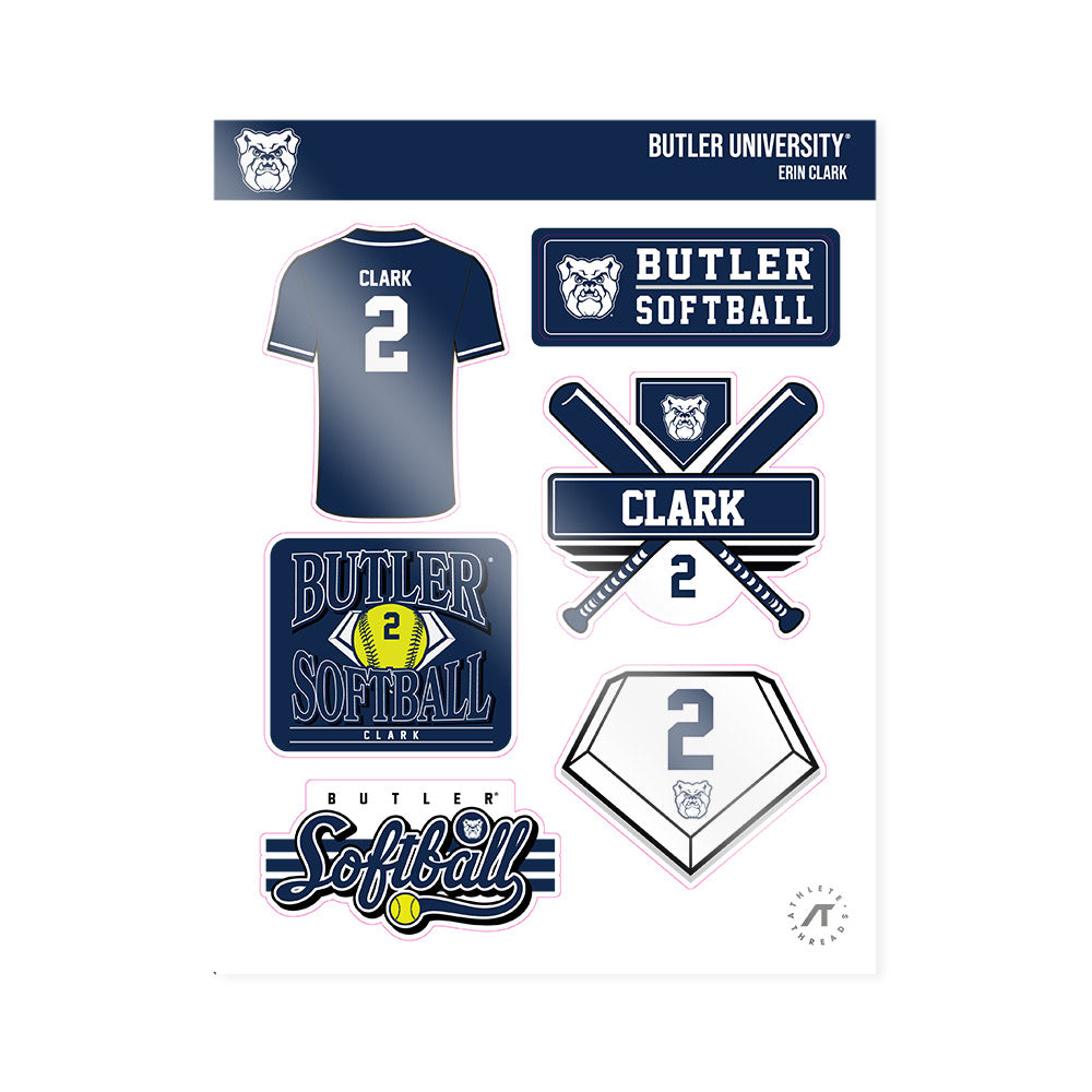 BU - NCAA Softball : Erin Clark - Sticker Sheet-0