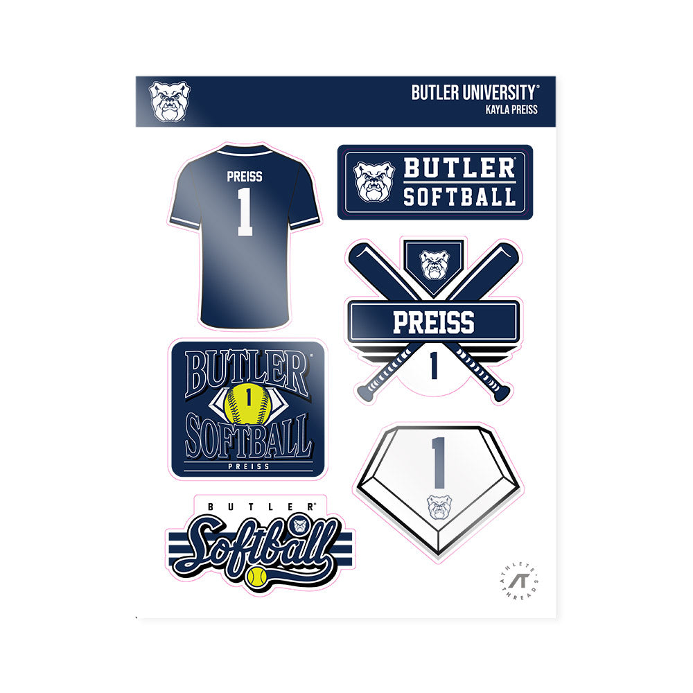 Butler - NCAA Softball : Kayla Preiss - Sticker Sheet-0