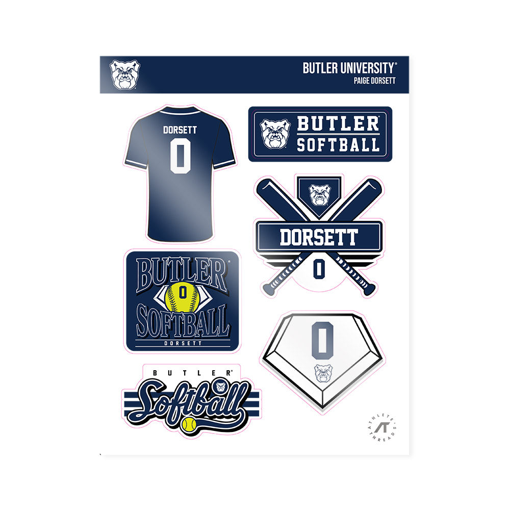BU - NCAA Softball : Paige Dorsett - Sticker Sheet-0
