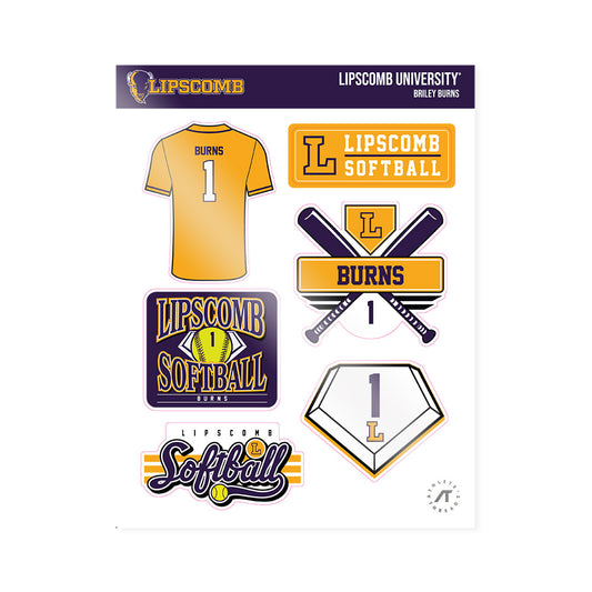 Lipscomb - NCAA Softball : Briley Burns - Sticker Sheet-0