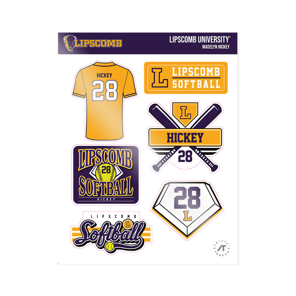 Lipscomb - NCAA Softball : Madelyn Hickey - Sticker Sheet-0