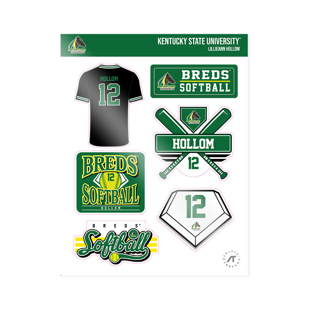 KYSU - NCAA Softball : LillieAnn Hollom - Sticker Sheet-0