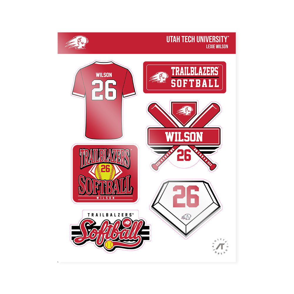 Utah Tech - NCAA Softball : Lexie Wilson - Sticker Sheet-0