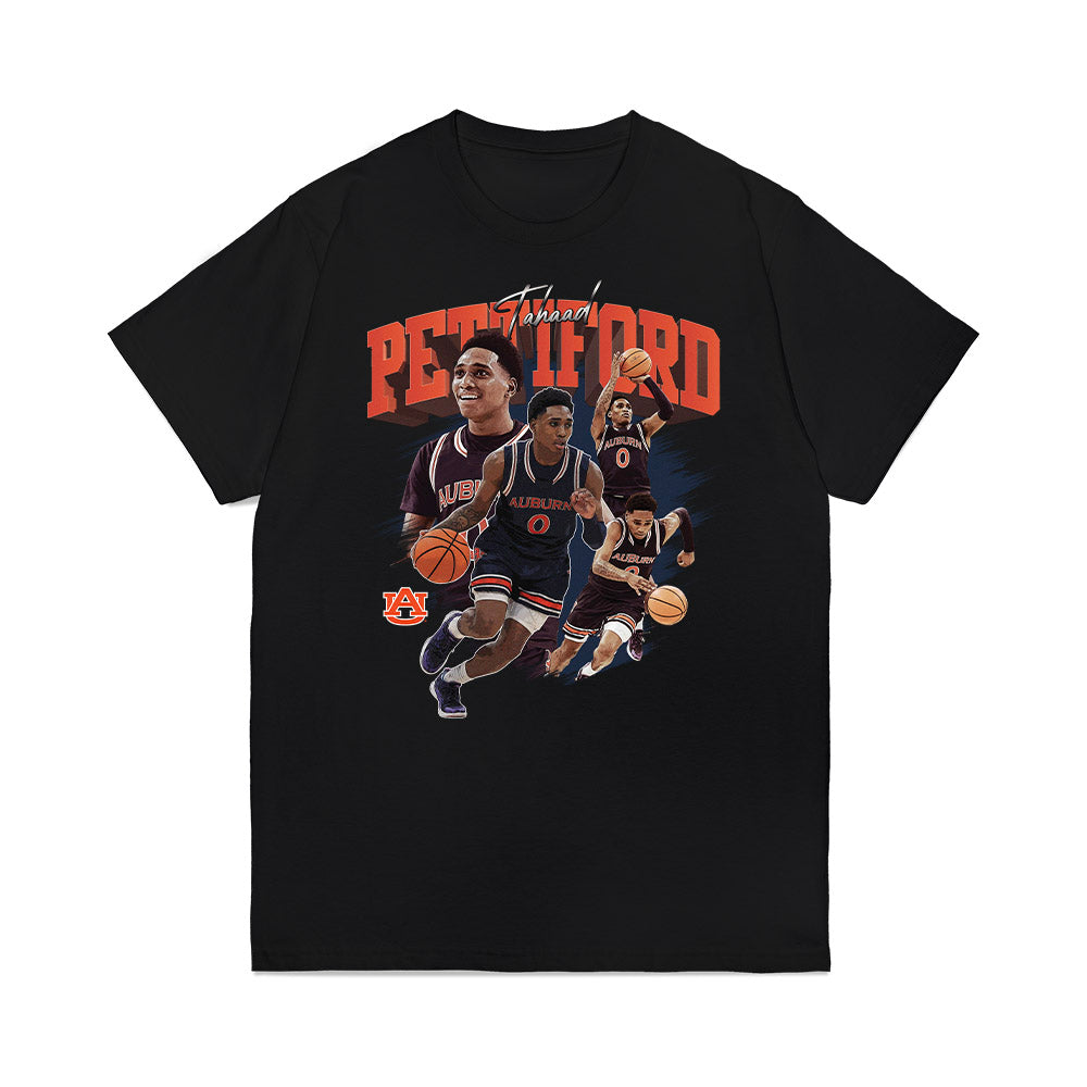 Auburn - NCAA Men's Basketball : Tahaad Pettiford - Collage Premium T-Shirt-0