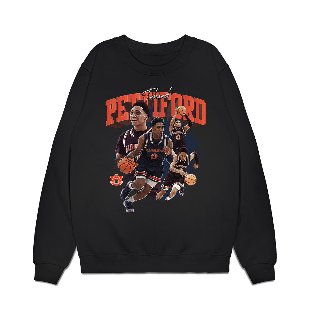 Auburn - NCAA Men's Basketball : Tahaad Pettiford - Collage Premium Crewneck Sweatshirt-0