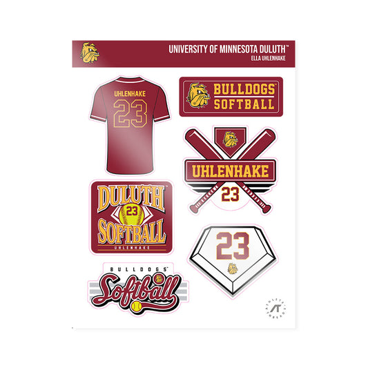 UMN Duluth - NCAA Softball : Ella Uhlenhake - Sticker Sheet-0