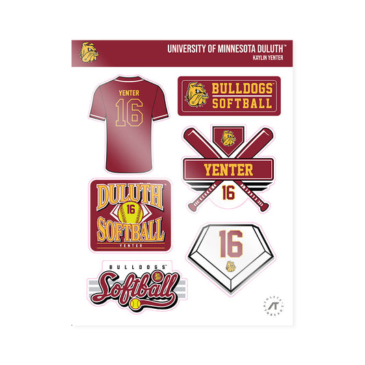 UMN Duluth - NCAA Softball : Kaylin Yenter - Sticker Sheet-0
