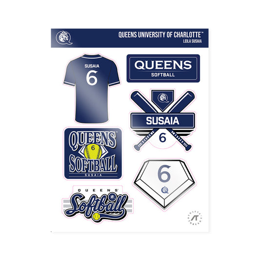Queens - NCAA Softball : Leila Susaia - Sticker Sheet-0