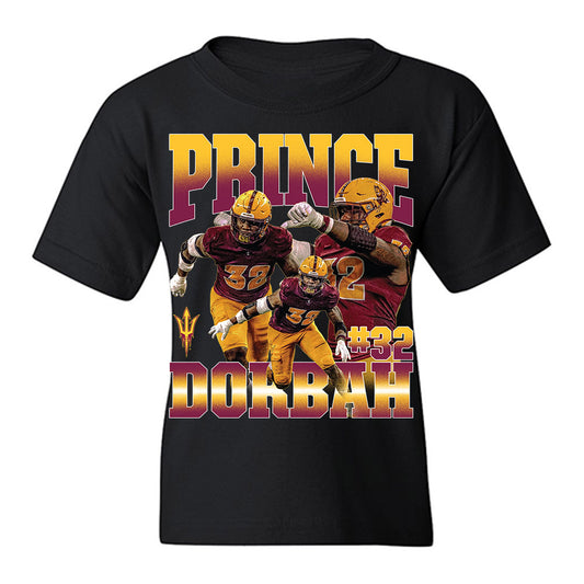 Arizona State - NCAA Football : Prince Dorbah - Youth T-Shirt-0