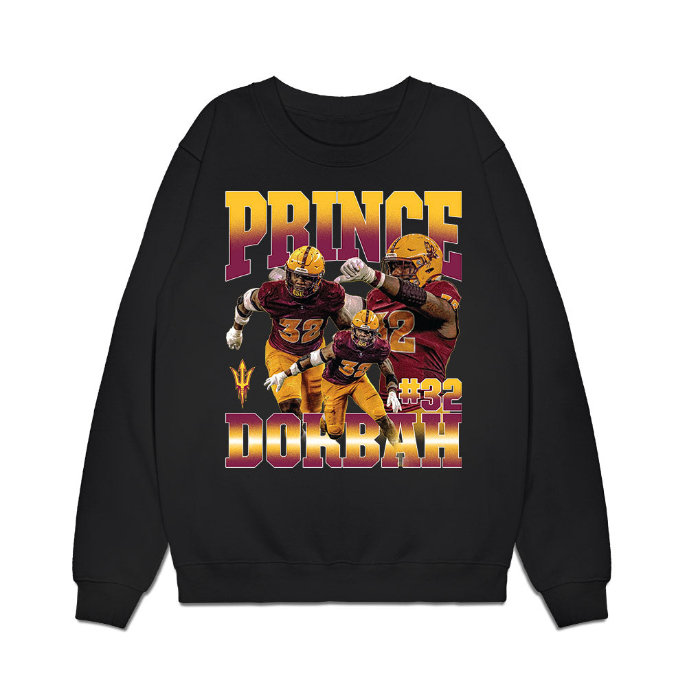 Arizona State - NCAA Football : Prince Dorbah - Premium Crewneck Sweatshirt-0