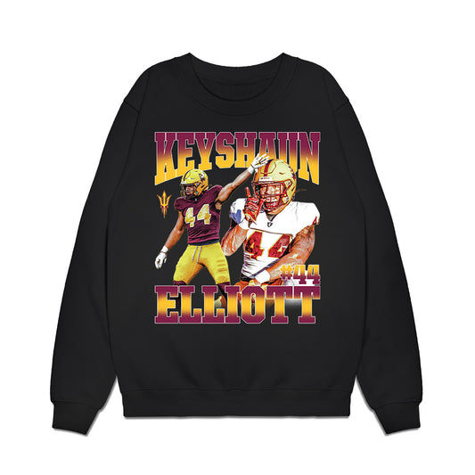 Arizona State - NCAA Football : Keyshaun Elliott - Collage Premium Crewneck Sweatshirt-0
