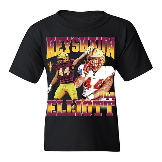 Arizona State - NCAA Football : Keyshaun Elliott - Collage Youth T-Shirt-0