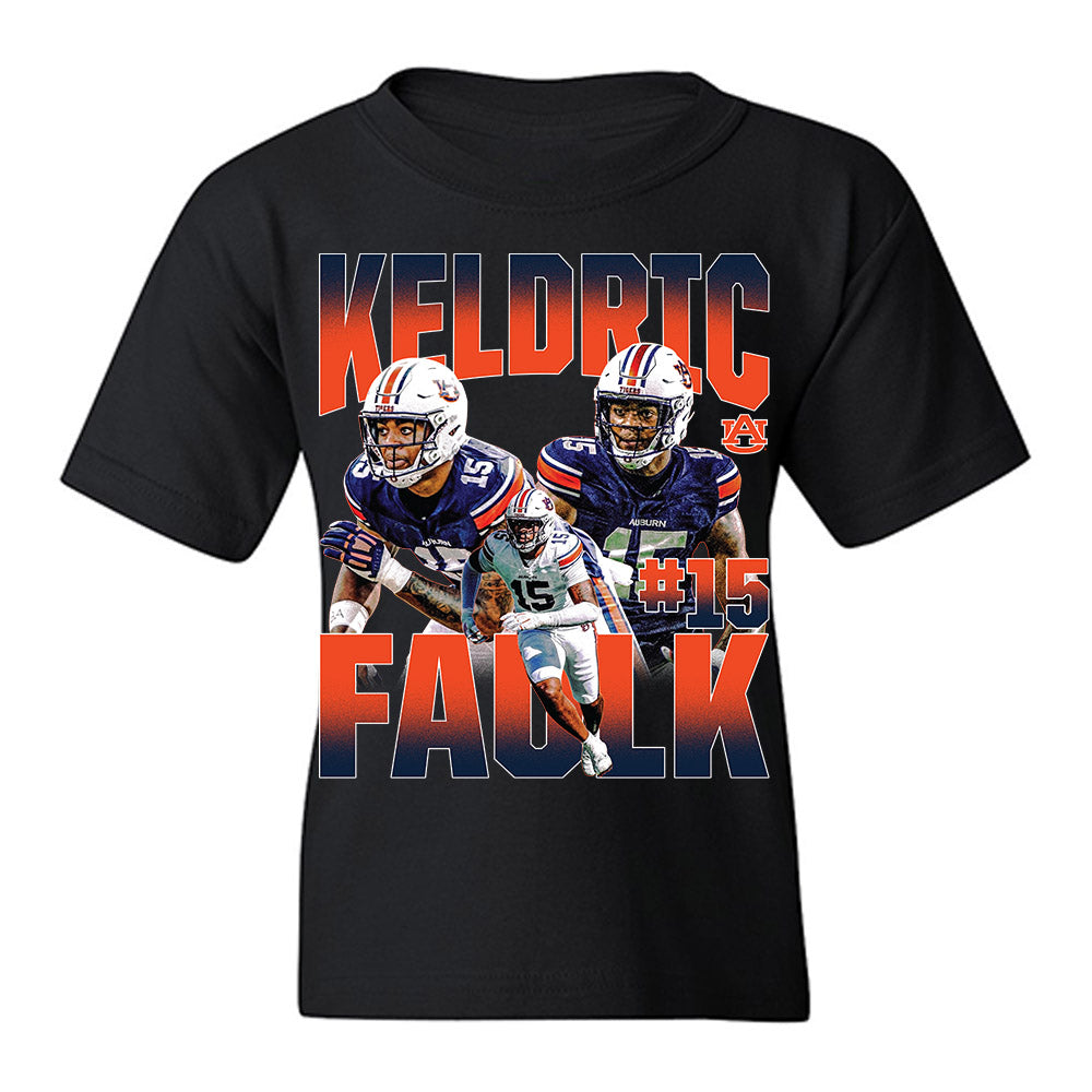 Auburn - NCAA Football : Keldric Faulk - Youth T-Shirt-0