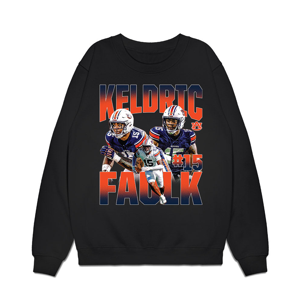 Auburn - NCAA Football : Keldric Faulk - Premium Crewneck Sweatshirt-0