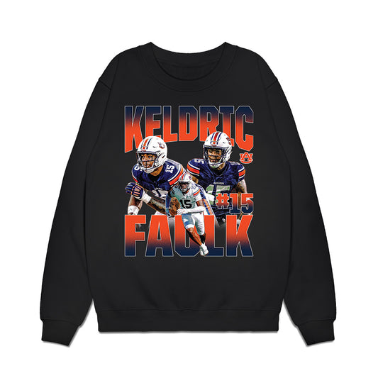 Auburn - NCAA Football : Keldric Faulk - Premium Crewneck Sweatshirt-0