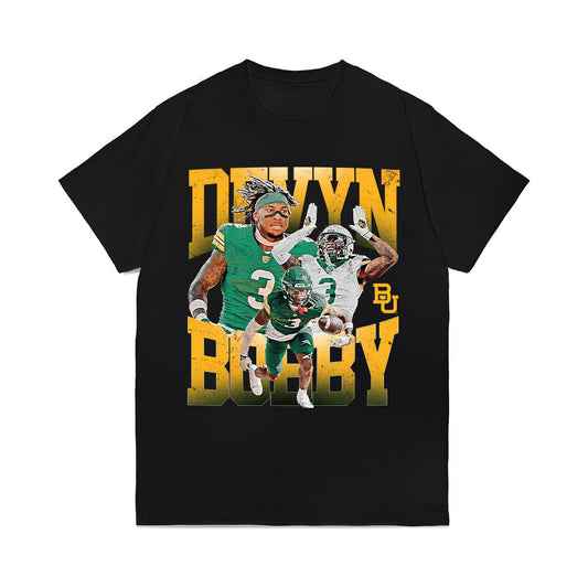 Baylor - NCAA Football : Devyn Bobby - Collage Comfort Colors T-Shirt-0