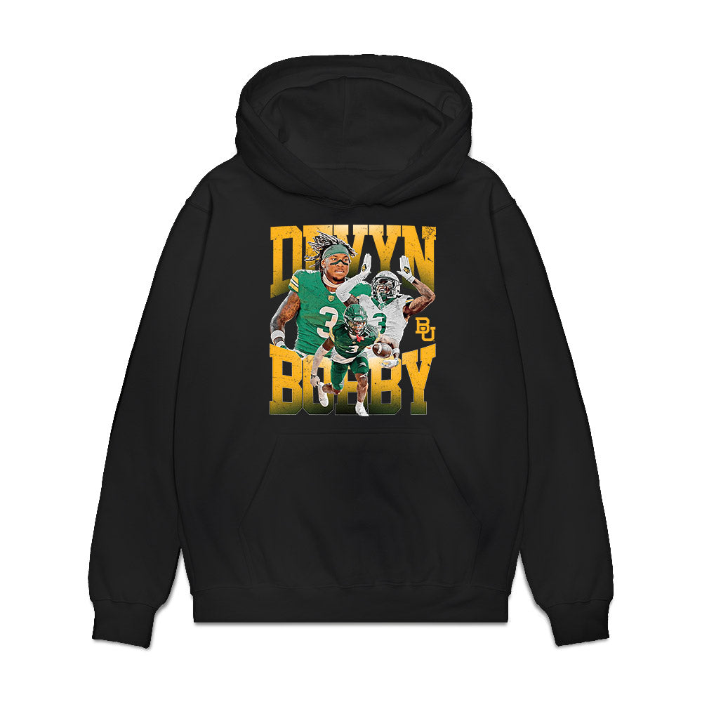 Baylor - NCAA Football : Devyn Bobby - Collage Premium Hooded Sweatshirt-0