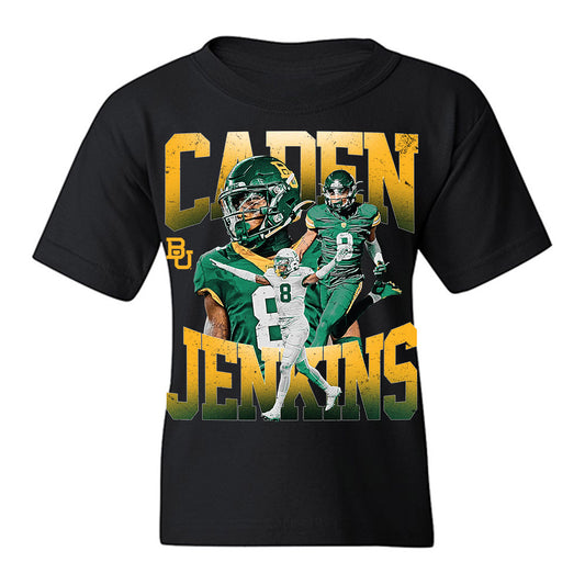 Baylor - NCAA Football : Caden Jenkins - Collage Youth T-Shirt-0