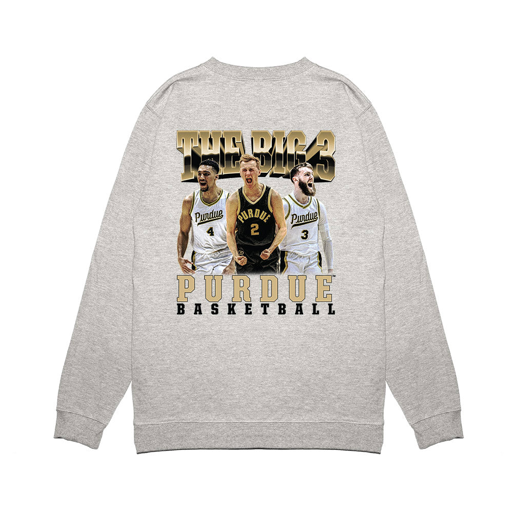 Purdue - NCAA Men's Basketball : - Team Collage Premium Crewneck Sweatshirt-1