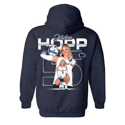 Penn State - NCAA Women's Volleyball : Jordan Hopp - Collage Hooded Sweatshirt-1