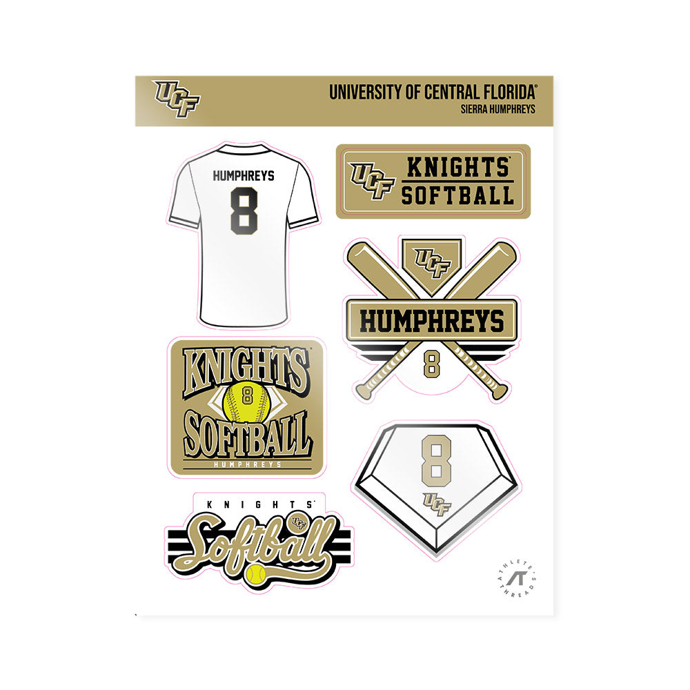 Central Florida - NCAA Softball : Sierra Humphreys - Sticker Sheet-0