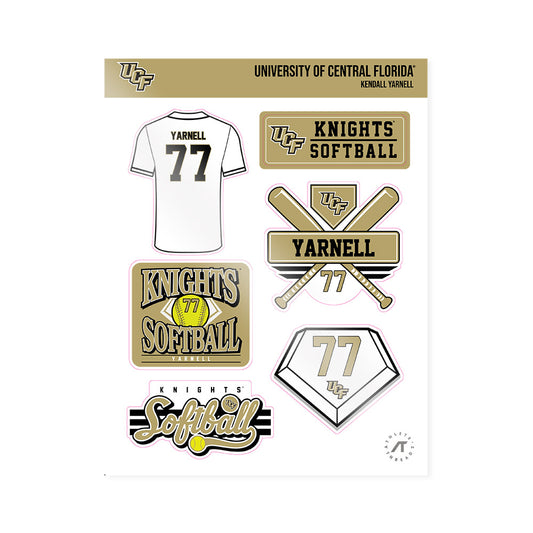 Central Florida - NCAA Softball : Kendall Yarnell - Sticker Sheet-0