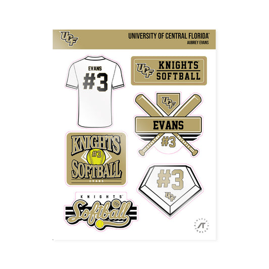 Central Florida - NCAA Softball : Aubrey Evans - Sticker Sheet-0