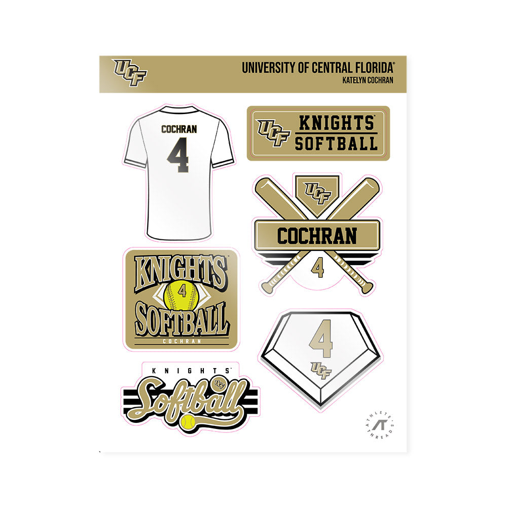 Central Florida - NCAA Softball : Katelyn Cochran - Sticker Sheet-0