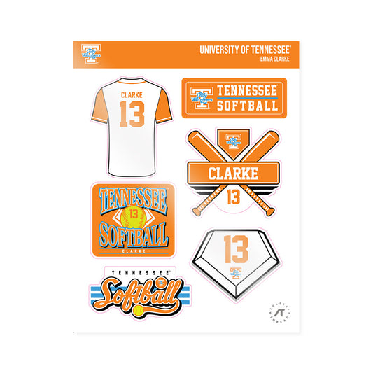 Tennessee - NCAA Softball : Emma Clarke - Sticker Sheet-0