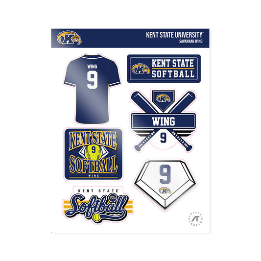 Kent State - NCAA Softball : Savannah Wing - Sticker Sheet-0