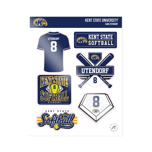 Kent State - NCAA Softball : Kam Utendorf - Sticker Sheet-0