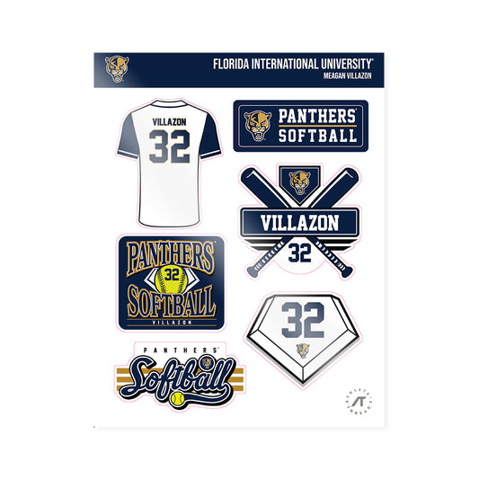 FIU - NCAA Softball : Meagan Villazon - Sticker Sheet-0