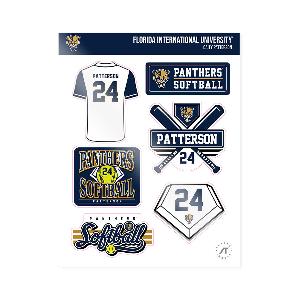 FIU - NCAA Softball : Caity Patterson - Sticker Sheet-0