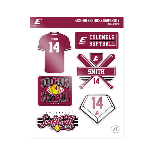 EKU - NCAA Softball : Jordan Smith - Sticker Sheet-0