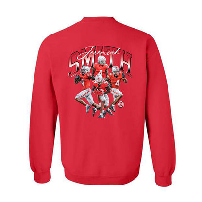 Ohio State - NCAA Football : Jeremiah Smith - Crewneck Sweatshirt-1