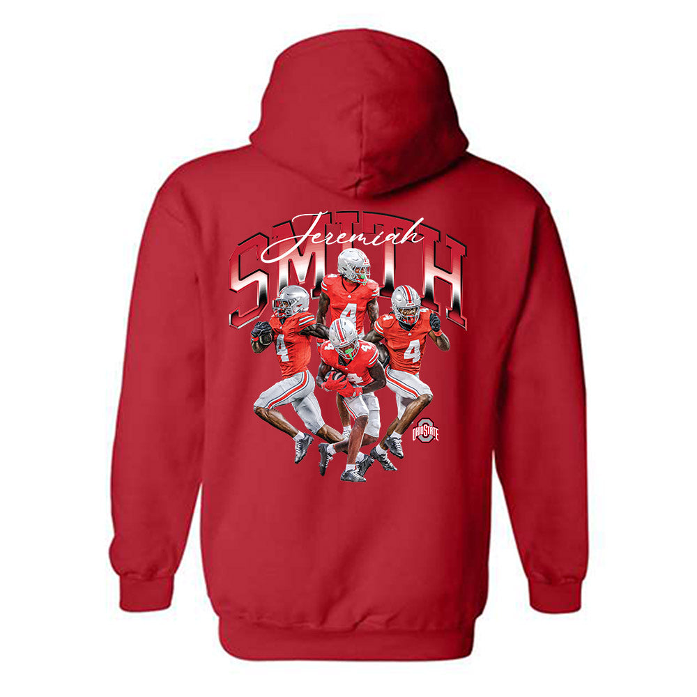 Ohio State - NCAA Football : Jeremiah Smith - Hooded Sweatshirt-1