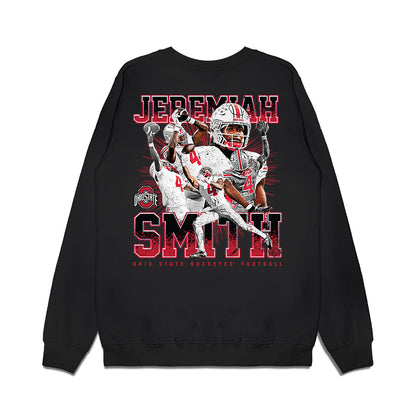 Ohio State - NCAA Football : Jeremiah Smith - Collage Premium Crewneck Sweatshirt-1