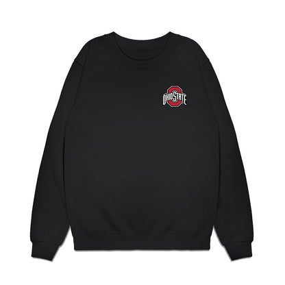 Ohio State - NCAA Football : Jeremiah Smith - Collage Premium Crewneck Sweatshirt-0
