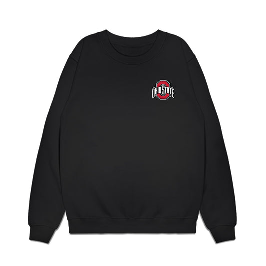 Ohio State - NCAA Football : Jeremiah Smith - Collage Premium Crewneck Sweatshirt-0