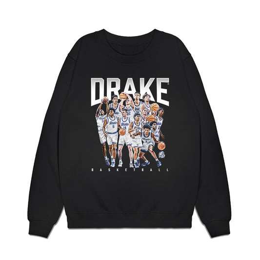 Drake - NCAA Men's Basketball : - Team Collage Premium Crewneck Sweatshirt-0